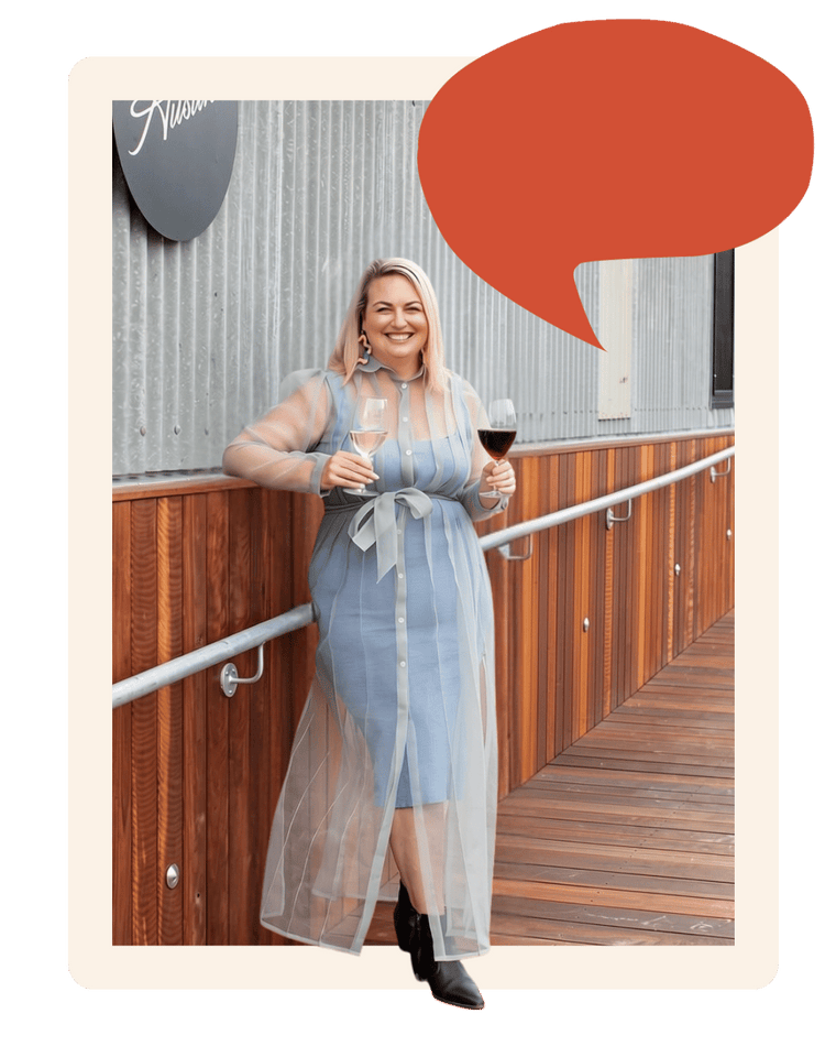 Belle Cook during the wine business years